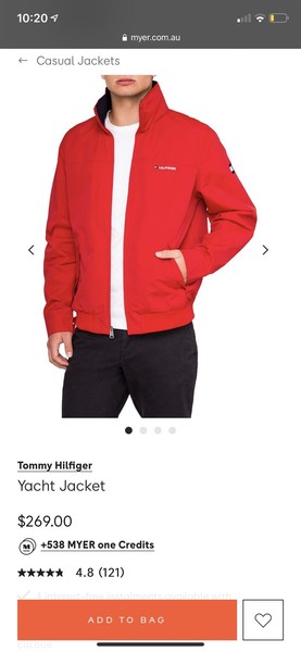 tommy hilfiger yacht jacket myer